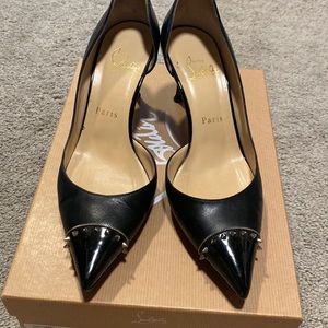 Christian Louboutin Culturella black patent heels